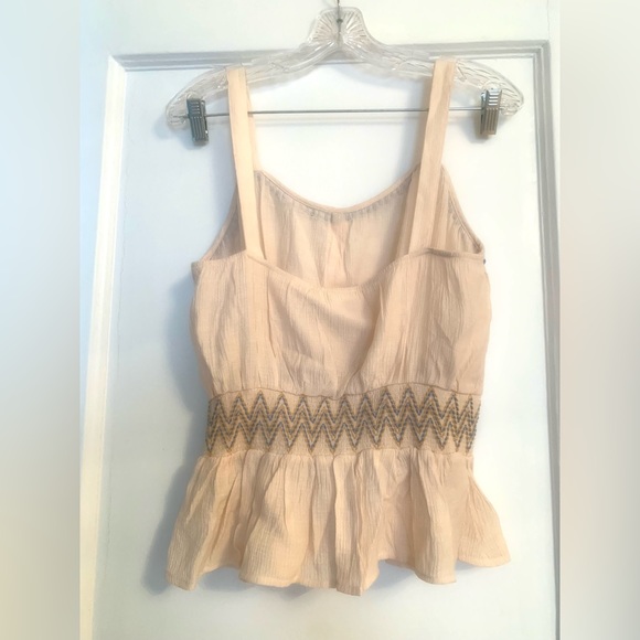 Mine - Strappy creamy loose top - size Large - Picture 9 of 12